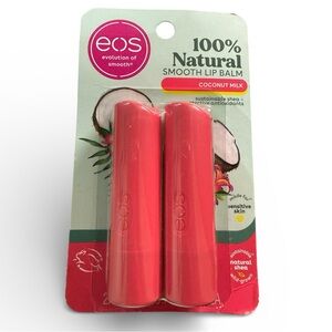 EOS 100% Natural Smooth Lip Balm – Coconut Milk (2 Pack)